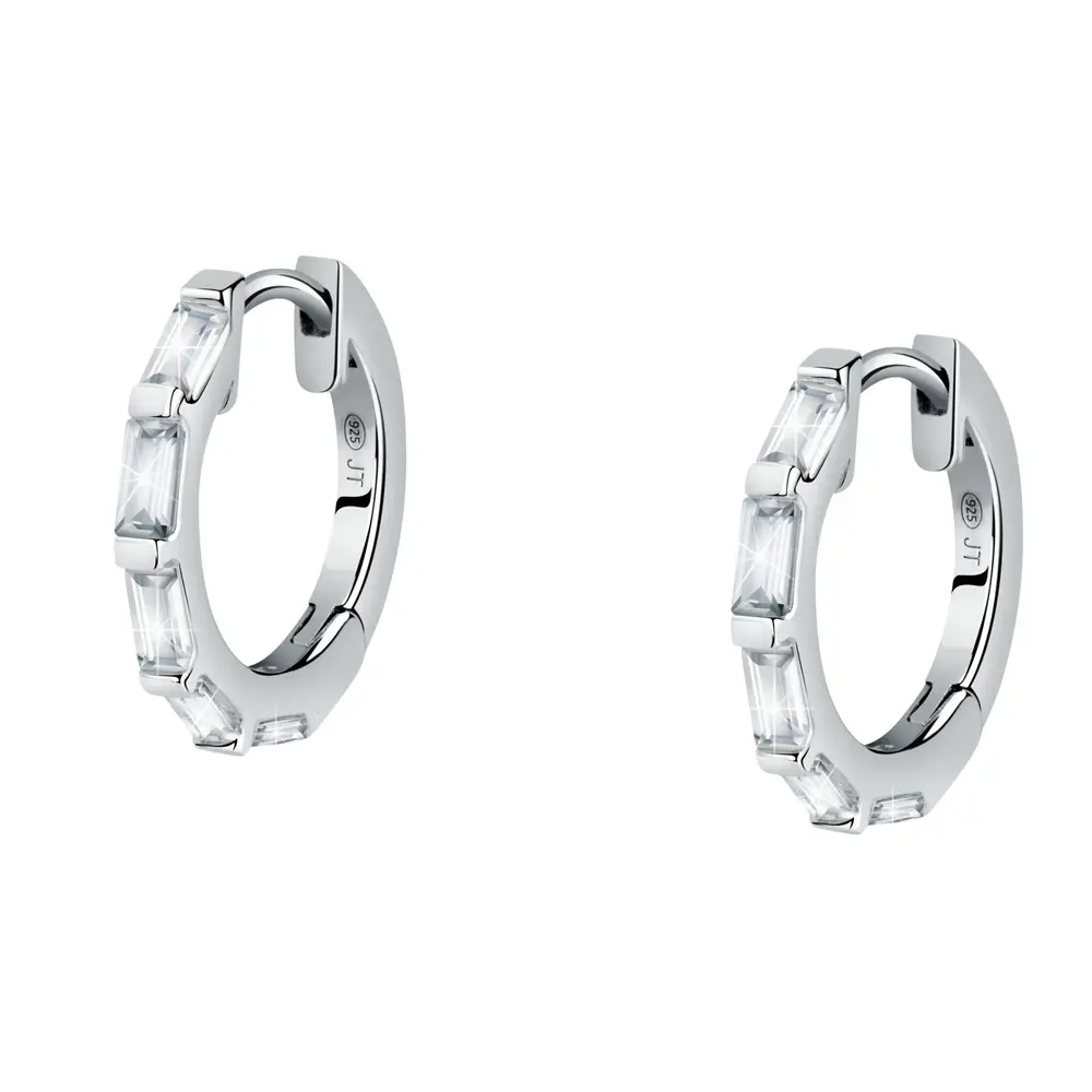 La Petite Story Orecchini a Cerchio - Creole in Argento, ⌀17mm