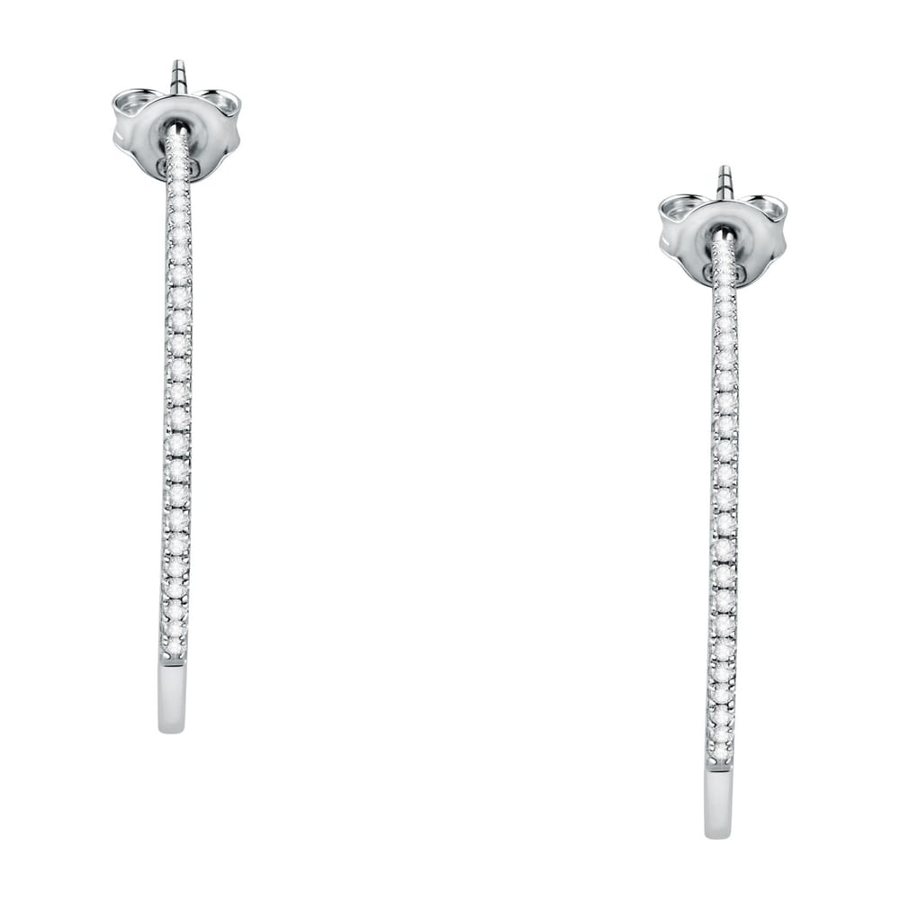 La Petite Story Orecchini A Cerchio - Creole In Argento, ⌀35mm