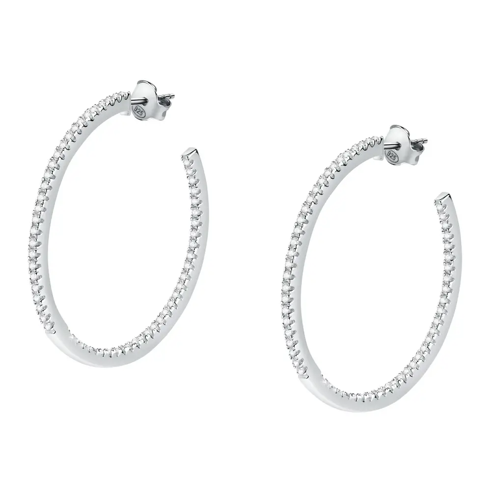 La Petite Story Orecchini a Cerchio - Creole in Argento, ⌀35mm