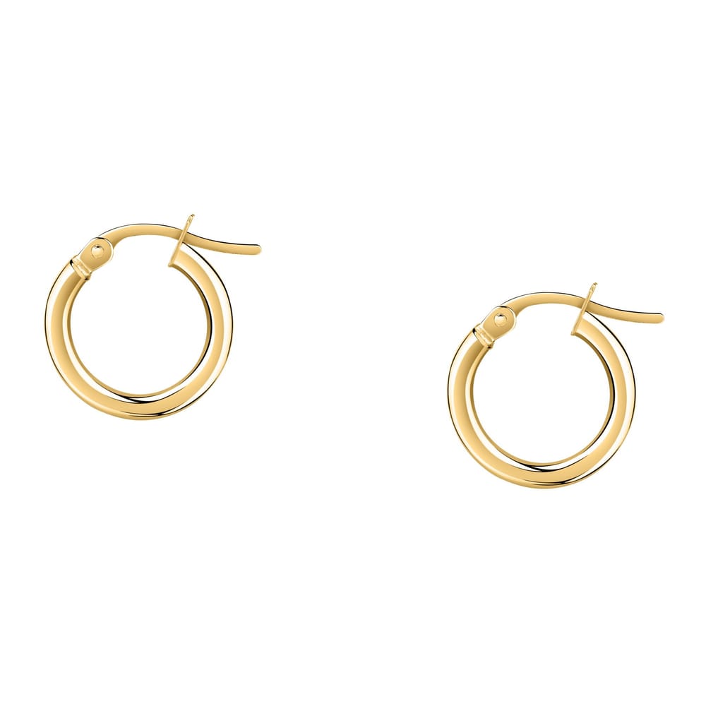 La Petite Story Orecchini A Cerchio - Creole In Oro, ⌀10mm