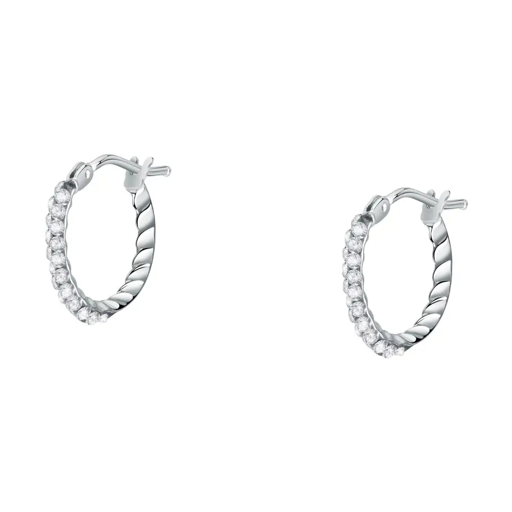 La Petite Story Orecchini a Cerchio - Creole in Oro, ⌀10mm