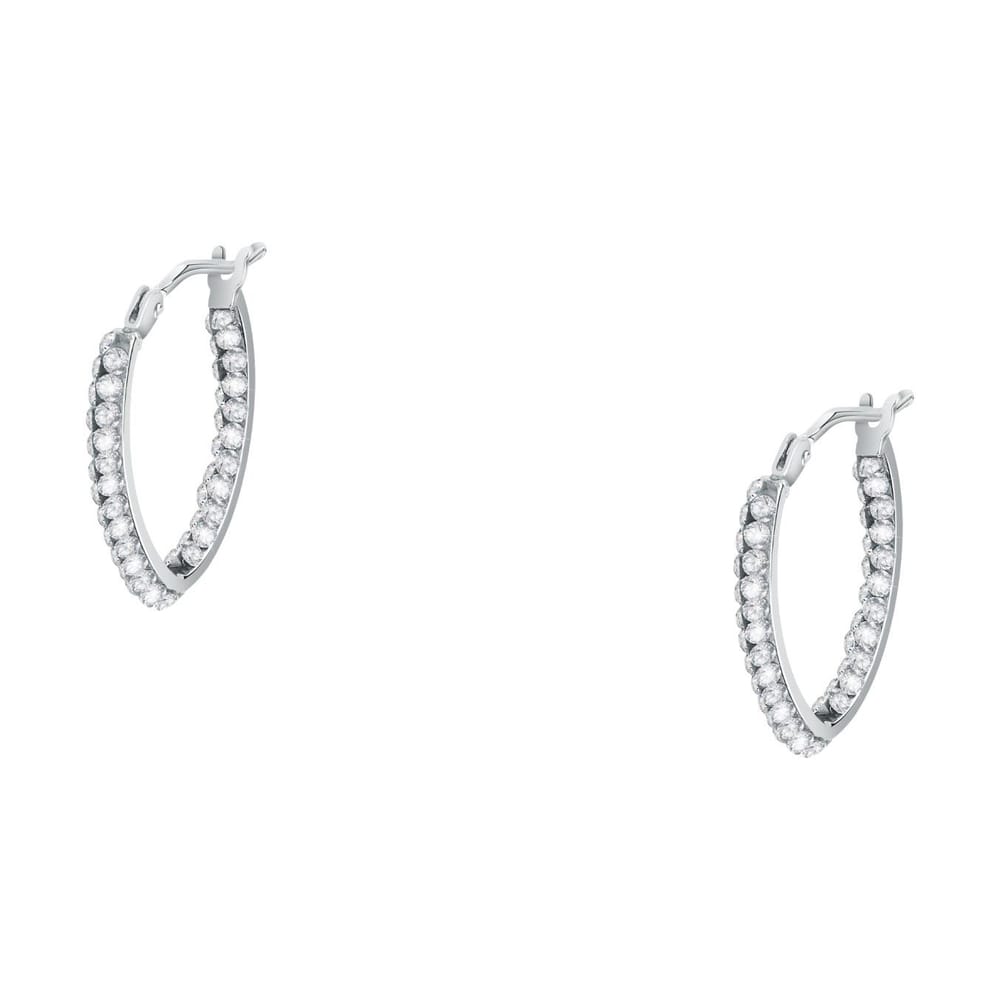 La Petite Story Orecchini a Cerchio - Creole in Oro, ⌀10x15mm