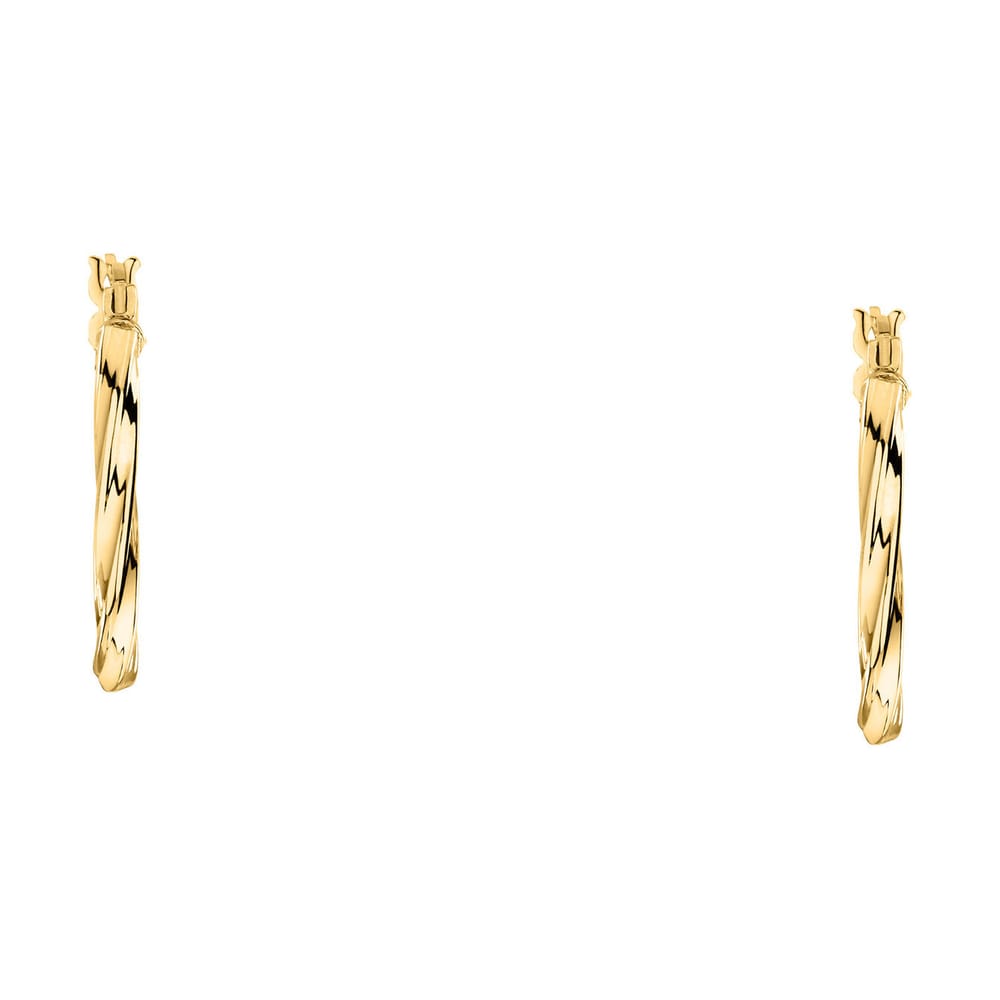 La Petite Story Orecchini A Cerchio - Creole In Oro, ⌀15mm