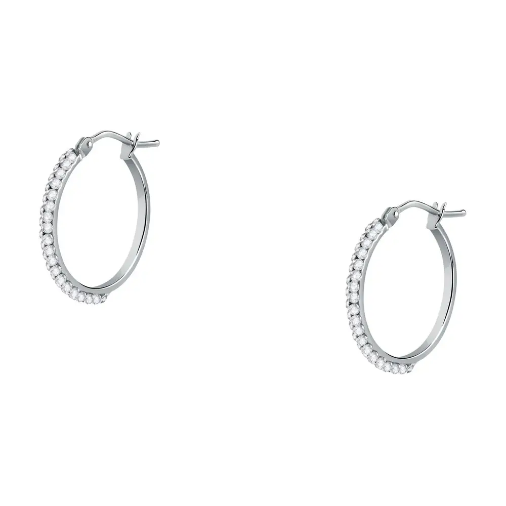 La Petite Story Orecchini a Cerchio - Creole in Oro, ⌀15mm