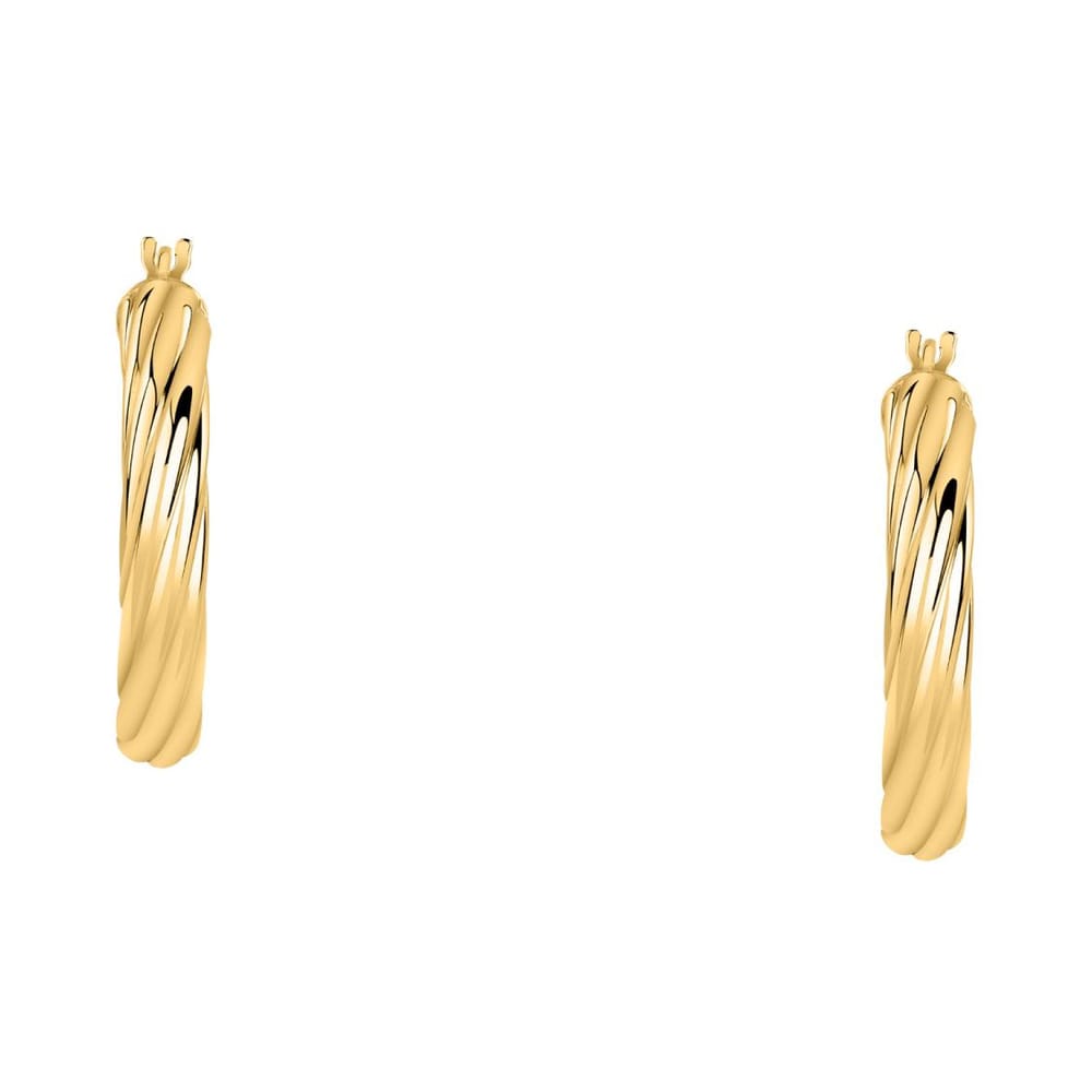 La Petite Story Orecchini A Cerchio - Creole In Oro, ⌀15mm