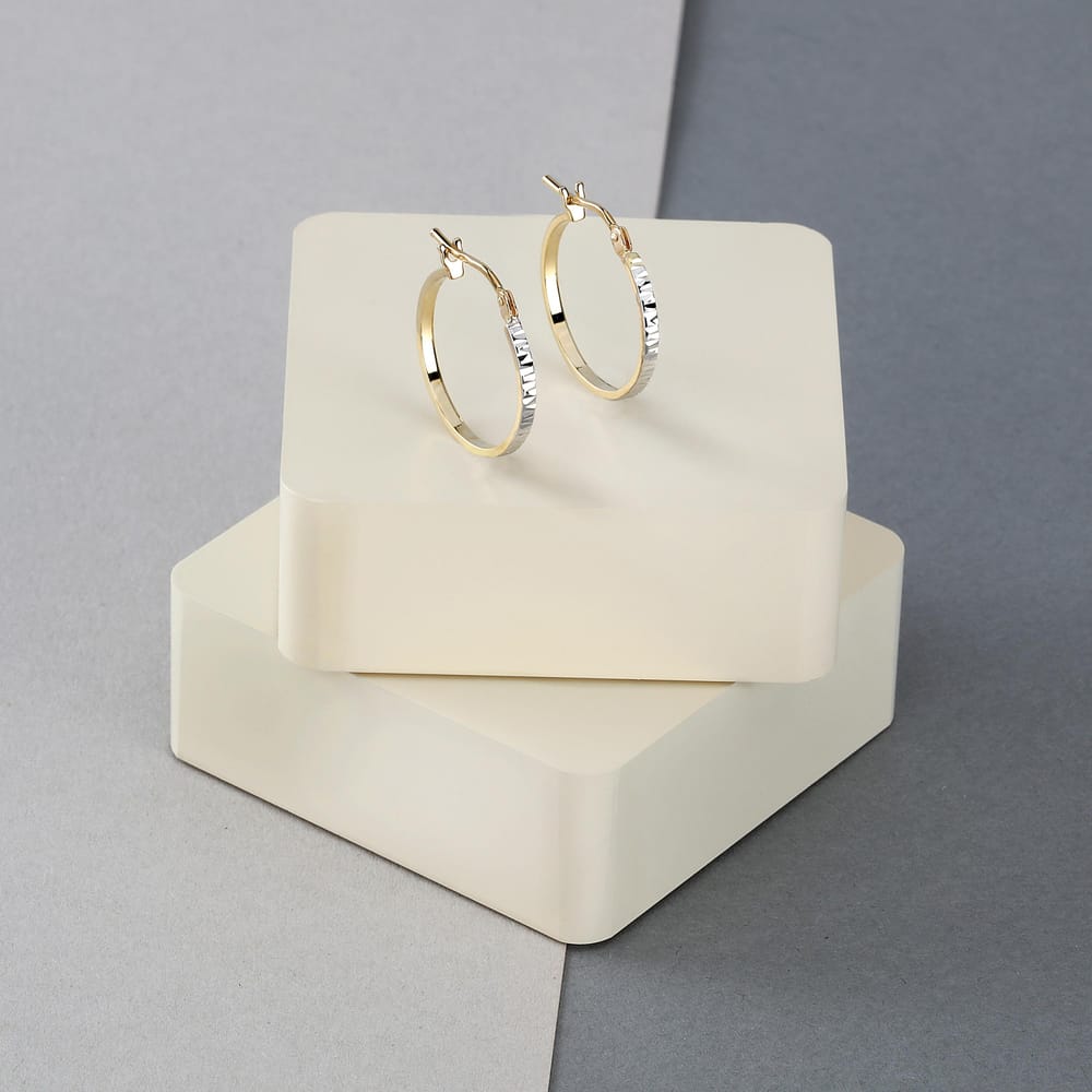 La Petite Story Orecchini A Cerchio - Creole In Oro, ⌀15mm