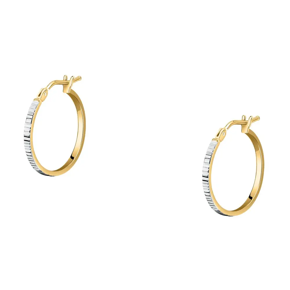 La Petite Story Orecchini a Cerchio - Creole in Oro, ⌀15mm