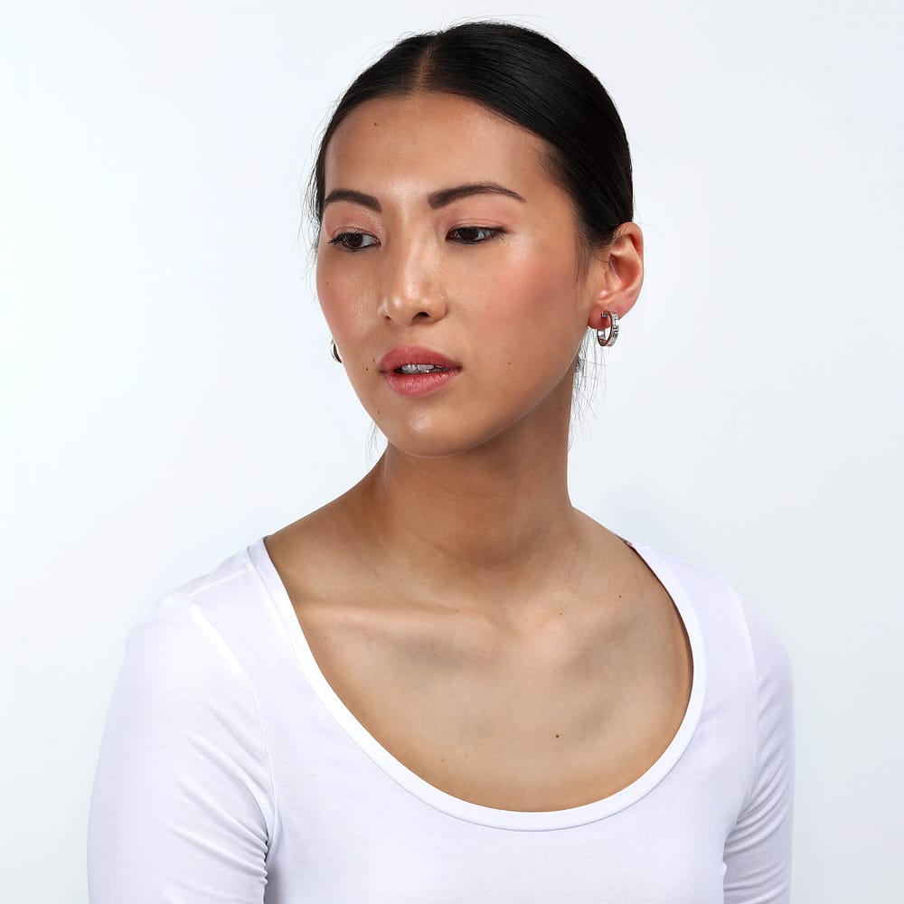 La Petite Story Orecchini A Cerchio - Creole In Oro, ⌀15mm