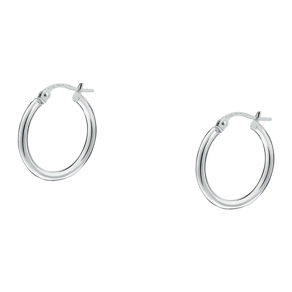 La Petite Story Orecchini a Cerchio - Creole in Oro, ⌀15mm