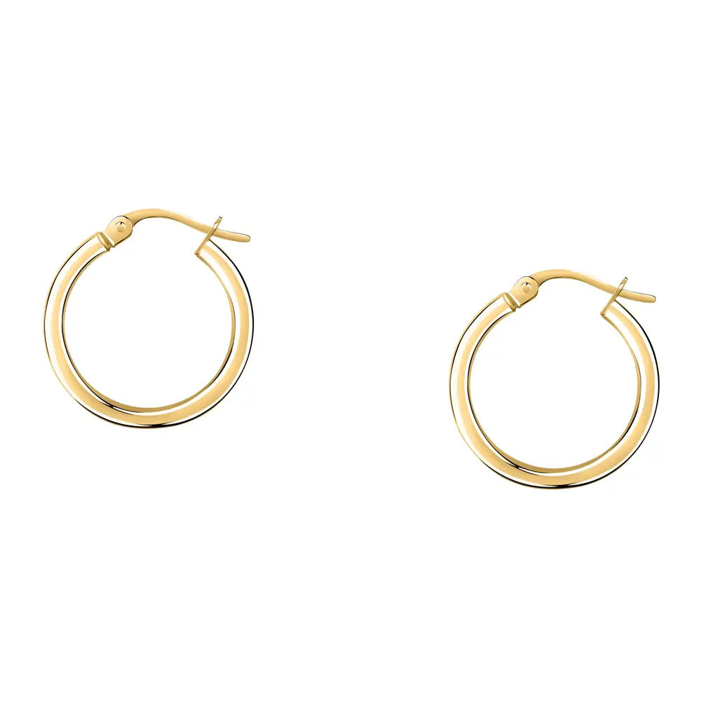 La Petite Story Orecchini A Cerchio - Creole In Oro, ⌀15mm