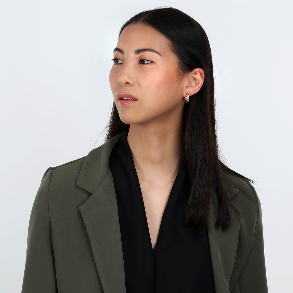 La Petite Story Orecchini A Cerchio - Creole In Oro, ⌀15mm