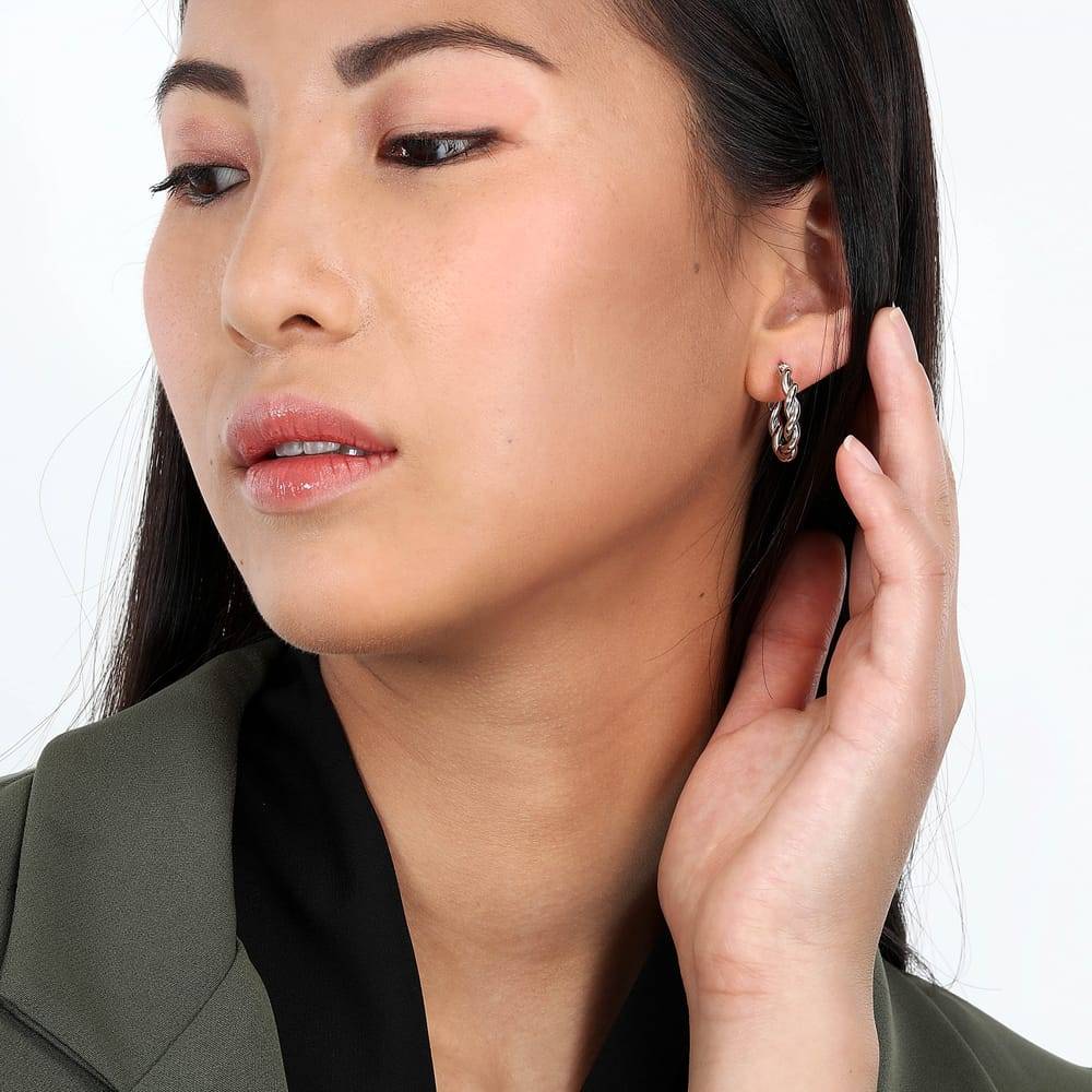 La Petite Story Orecchini A Cerchio - Creole In Oro, ⌀15mm