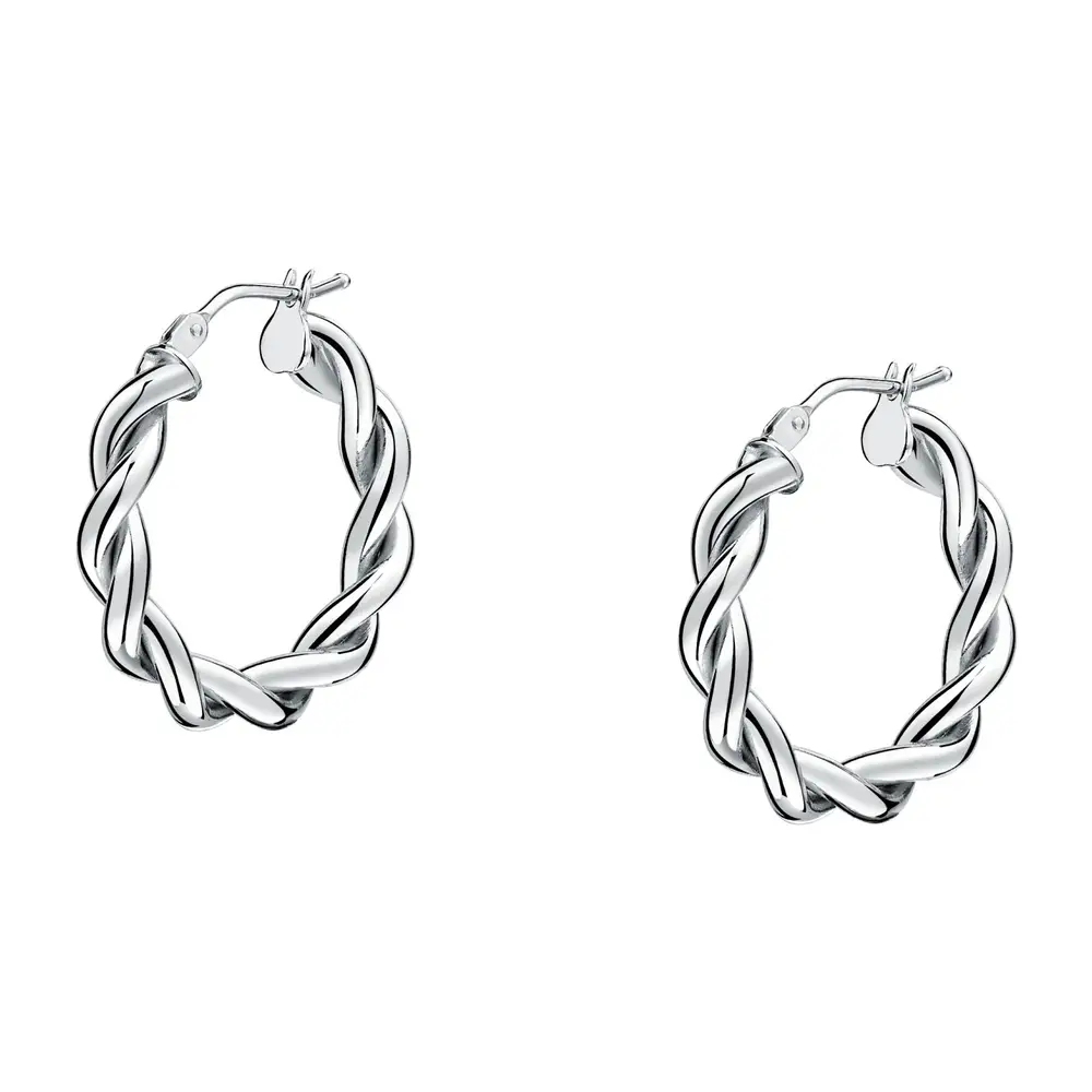 La Petite Story Orecchini a Cerchio - Creole in Oro, ⌀15mm