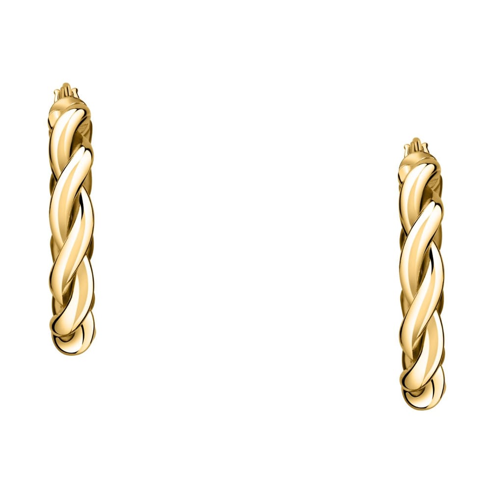 La Petite Story Orecchini A Cerchio - Creole In Oro, ⌀15mm