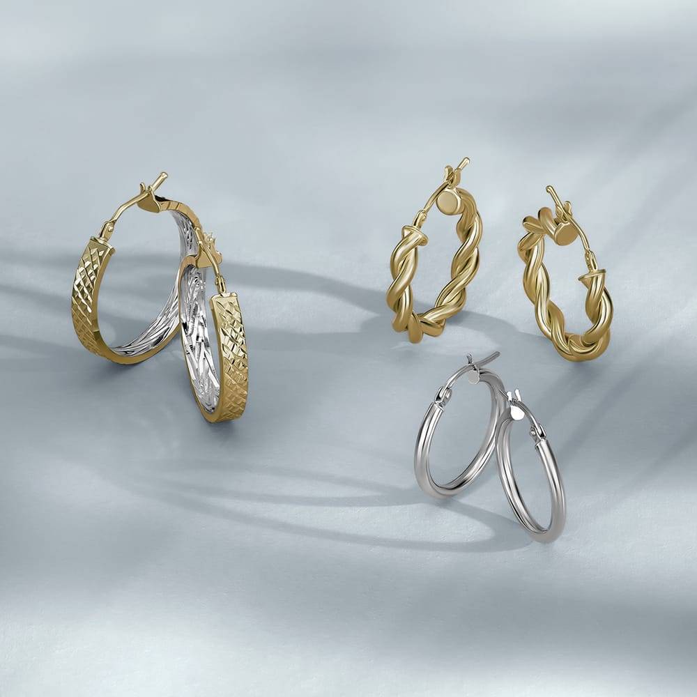 La Petite Story Orecchini A Cerchio - Creole In Oro, ⌀15mm