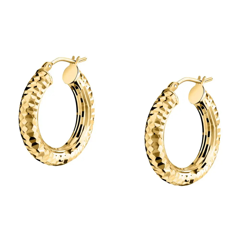 La Petite Story Orecchini a Cerchio - Creole in Oro, ⌀20mm