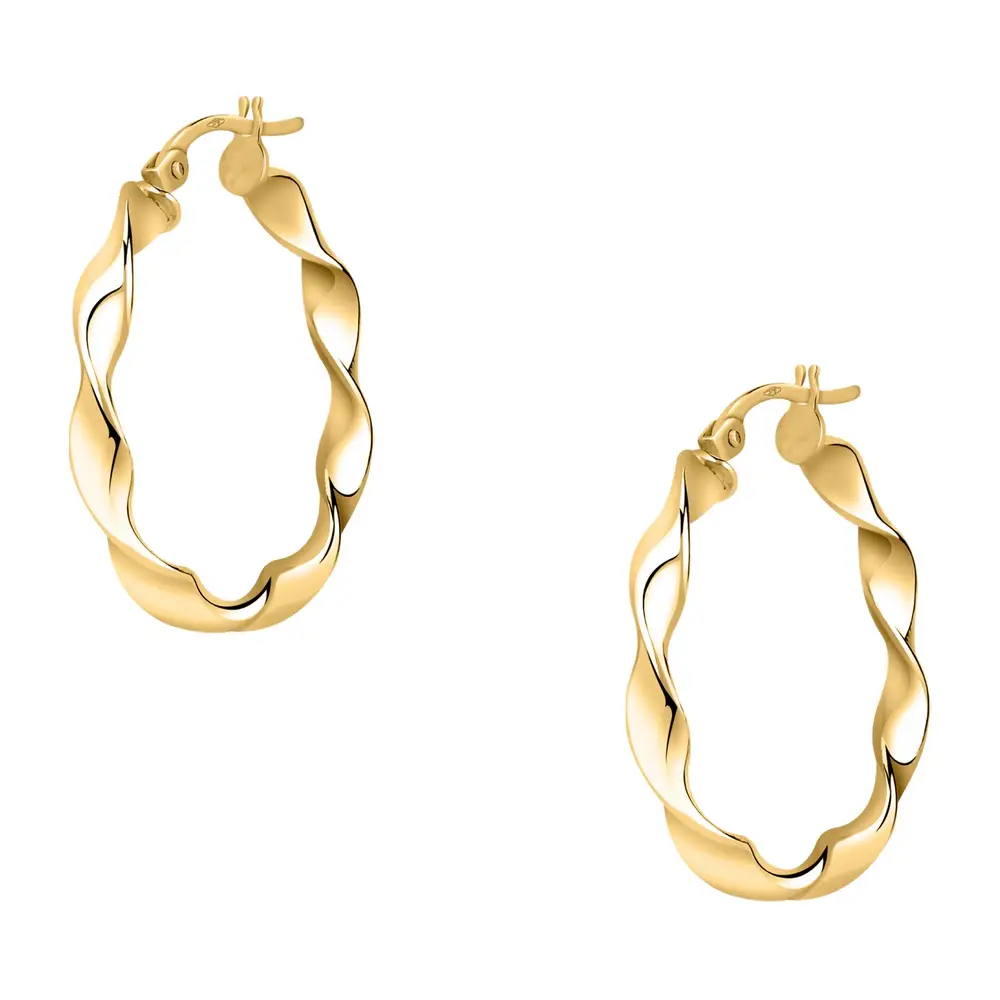 La Petite Story Orecchini a Cerchio - Creole in Oro, ⌀20mm