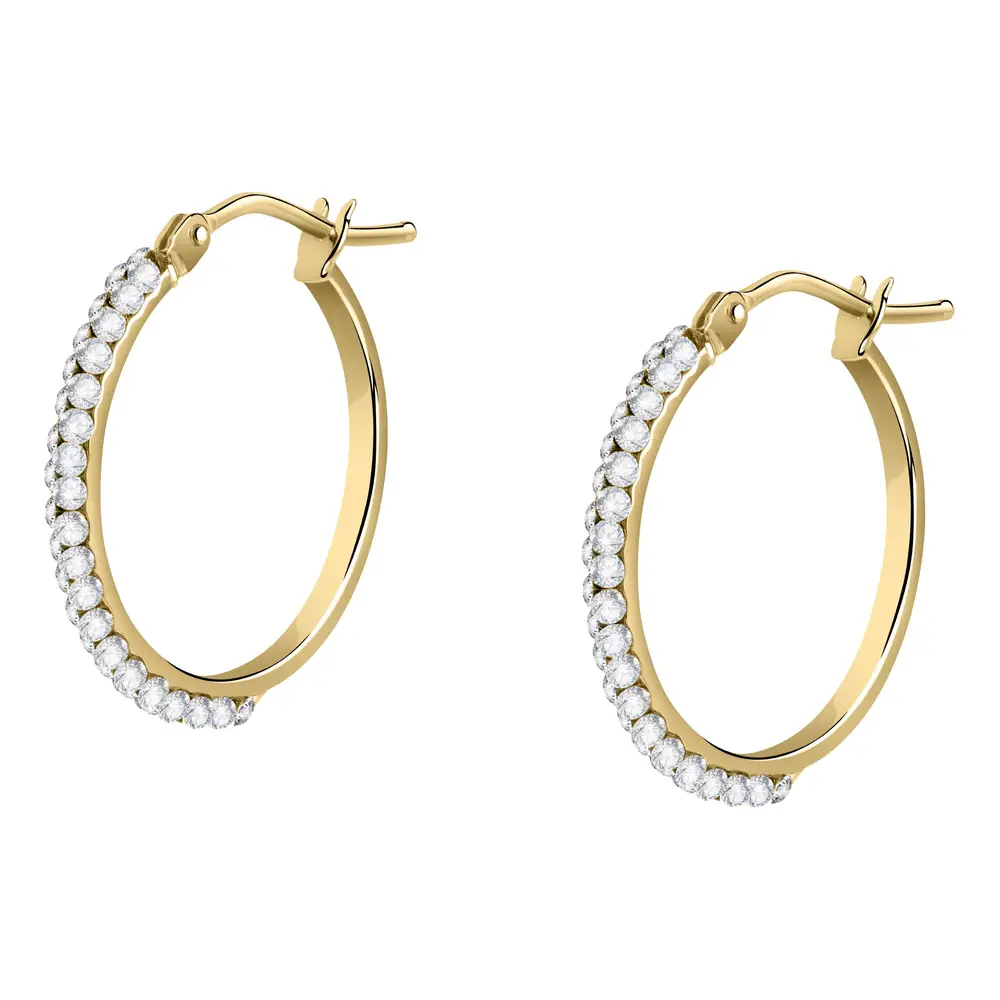 La Petite Story Orecchini a Cerchio - Creole in Oro, ⌀20mm