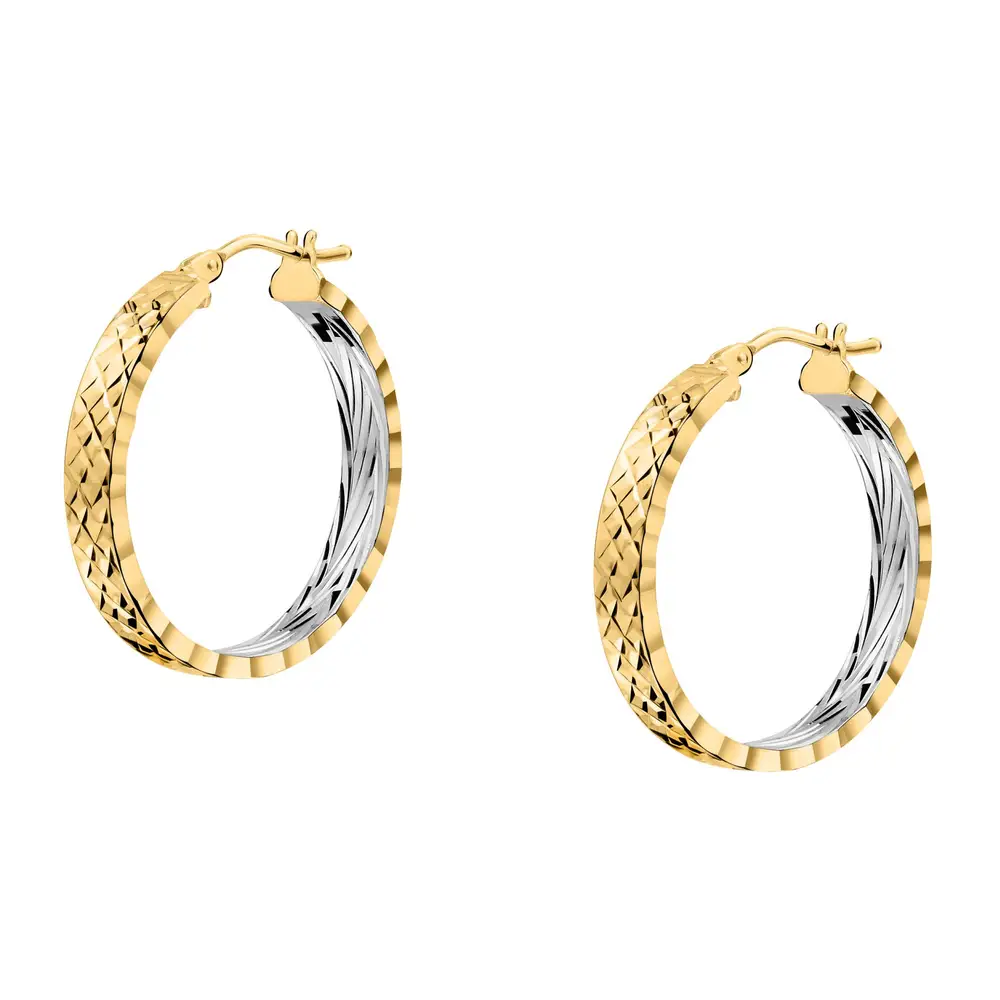 La Petite Story Orecchini a Cerchio - Creole in Oro, ⌀20mm