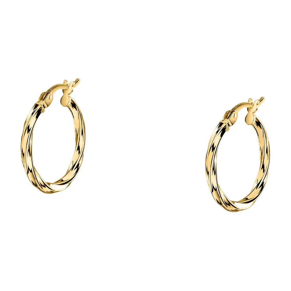 La Petite Story Orecchini a Cerchio - Creole in Oro, ⌀20mm