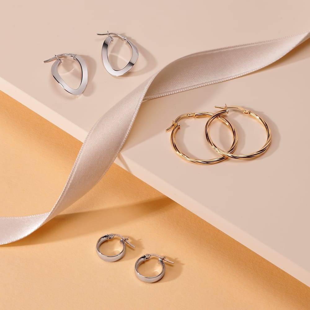 La Petite Story Orecchini A Cerchio - Creole In Oro, ⌀25mm