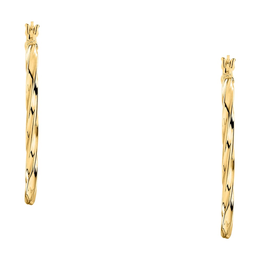 La Petite Story Orecchini A Cerchio - Creole In Oro, ⌀30mm