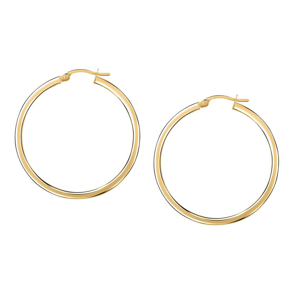 La Petite Story Orecchini A Cerchio - Creole In Oro, ⌀30mm