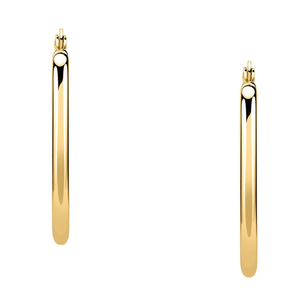 La Petite Story Orecchini A Cerchio - Creole In Oro, ⌀40mm