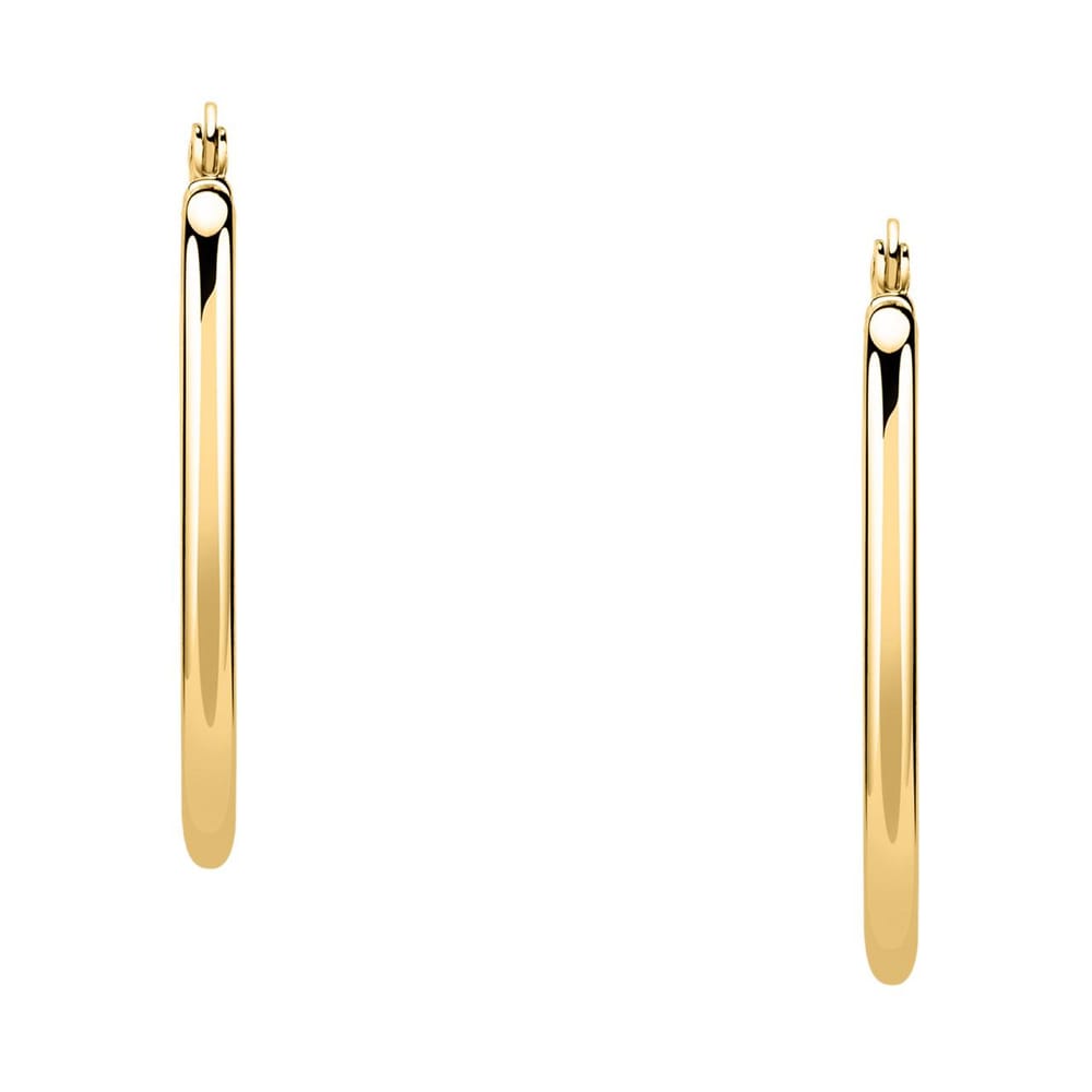 La Petite Story Orecchini A Cerchio - Creole In Oro, ⌀40mm