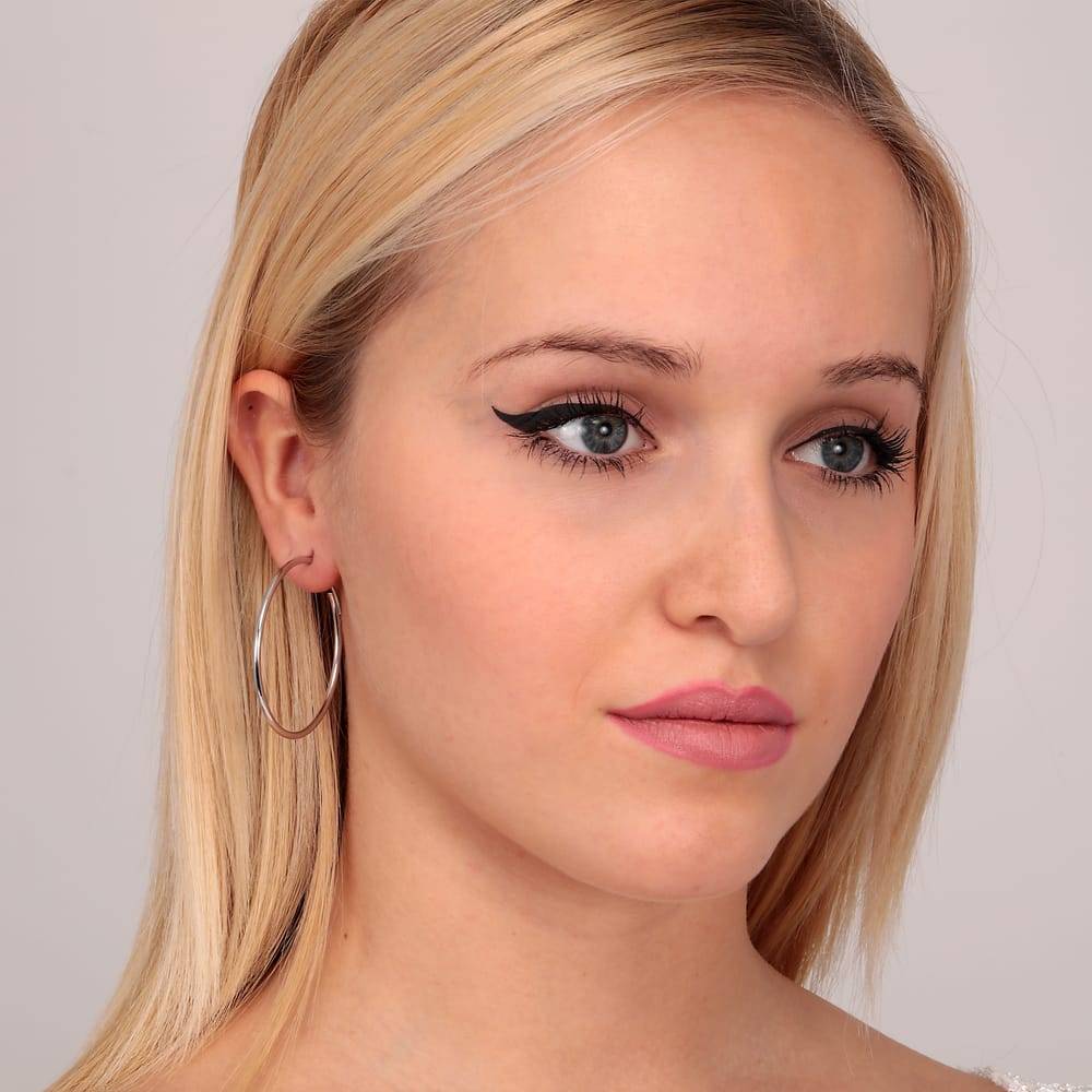 La Petite Story Orecchini A Cerchio - Creole In Oro, ⌀40mm