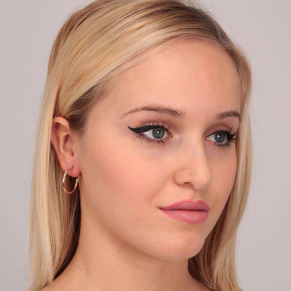 La Petite Story Orecchini A Cerchio - Creole In Oro, ⌀40mm