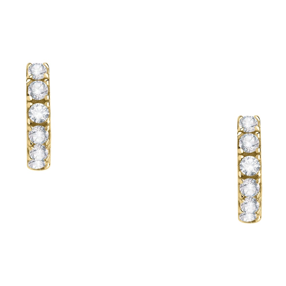 La Petite Story Orecchini A Cerchio - Creole In Oro, ⌀8mm