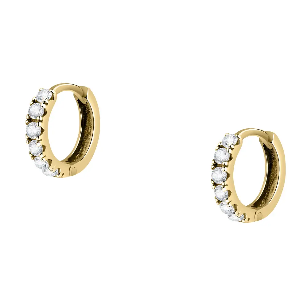 La Petite Story Orecchini a Cerchio - Creole in Oro, ⌀8mm