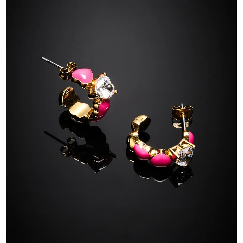 La Petite Story Orecchini Chiara Ferragni Brand Cuoricino Neon - J19AWD05