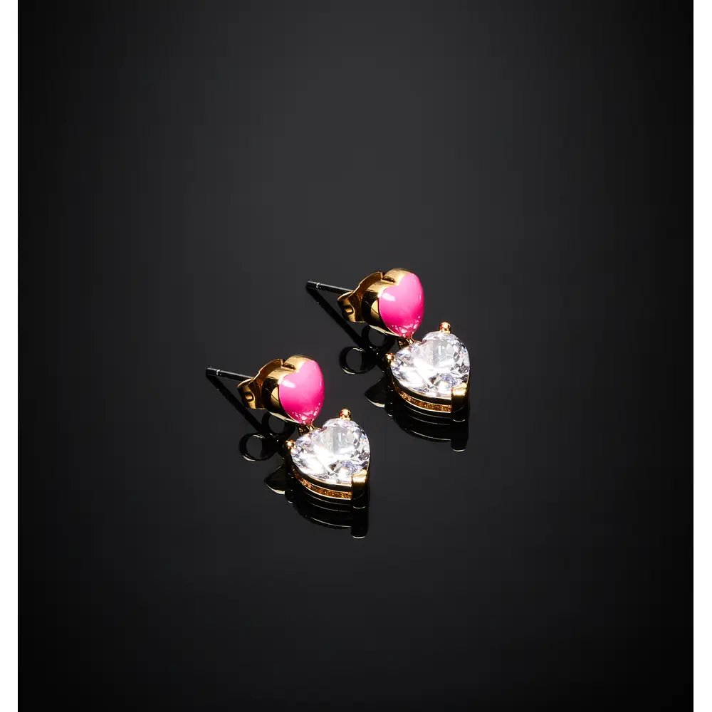 La Petite Story Orecchini Chiara Ferragni Brand Cuoricino Neon - J19AWD03