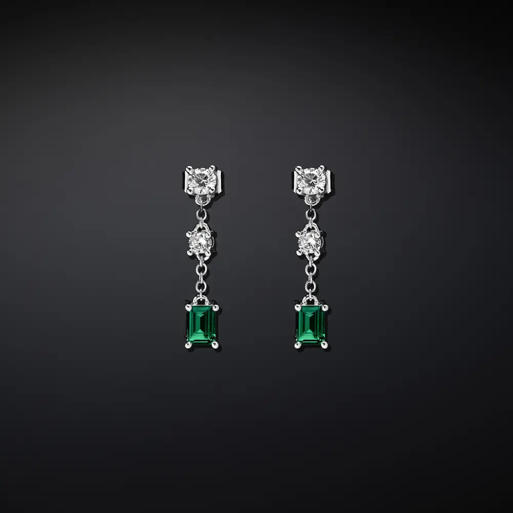 La Petite Story ORECCHINI CHIARA FERRAGNI BRAND EMERALD - J19AWJ18