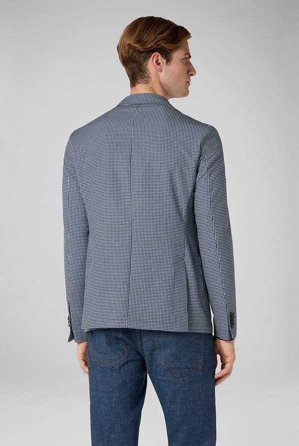 Lab. Pal Zileri Giacca Effortless In Jersey Con Motivo Pied De Poule