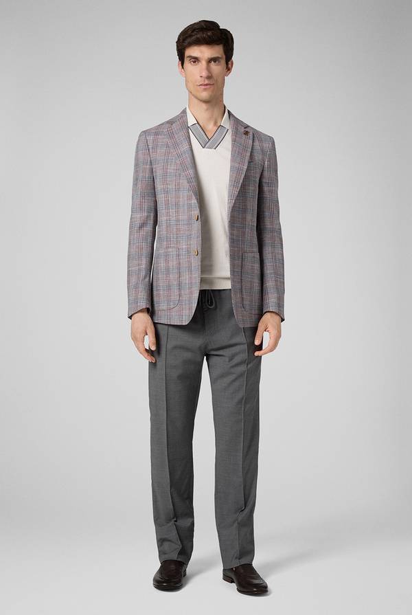 Lab. Pal Zileri Giacca Palladio In Lana, Cotone E Lino