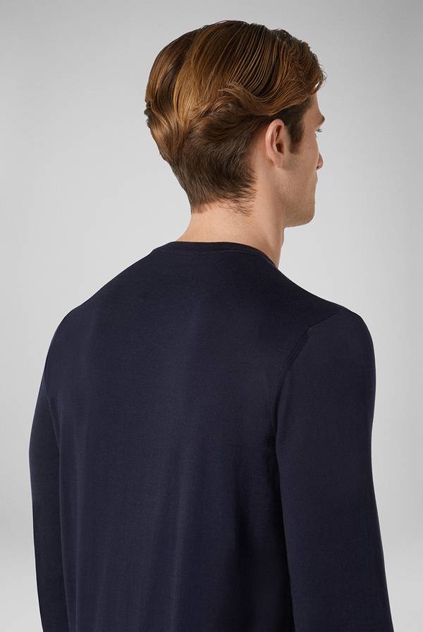 Lab. Pal Zileri Girocollo In Maglia Con Dettagli Verde Laguna