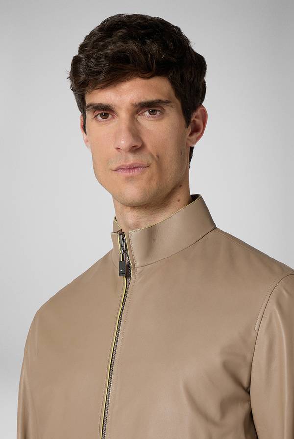 Lab. Pal Zileri Biker Reversibile In Nappa E Nylon