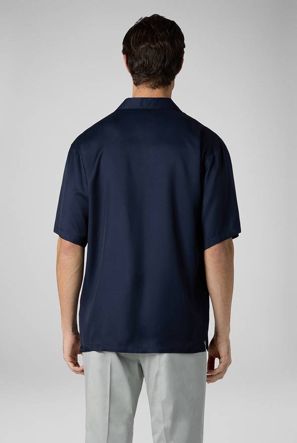 Lab. Pal Zileri Camicia Bowling Blu Navy