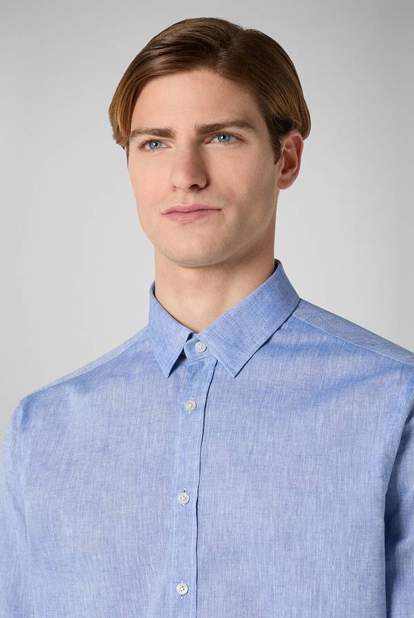 Lab. Pal Zileri Camicia In Lino E Cotone