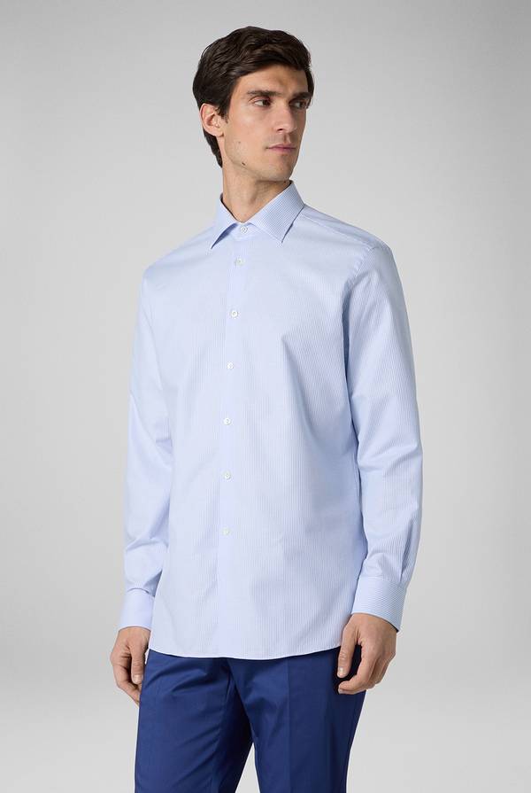 Lab. Pal Zileri Camicia In Puro Cotone Jacquard