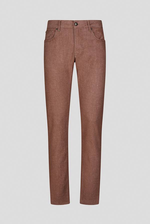 Lab. Pal Zileri Denim 5 tasche effetto lino