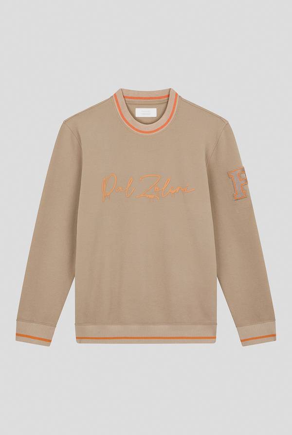 Lab. Pal Zileri Felpa in cotone stretch con logo