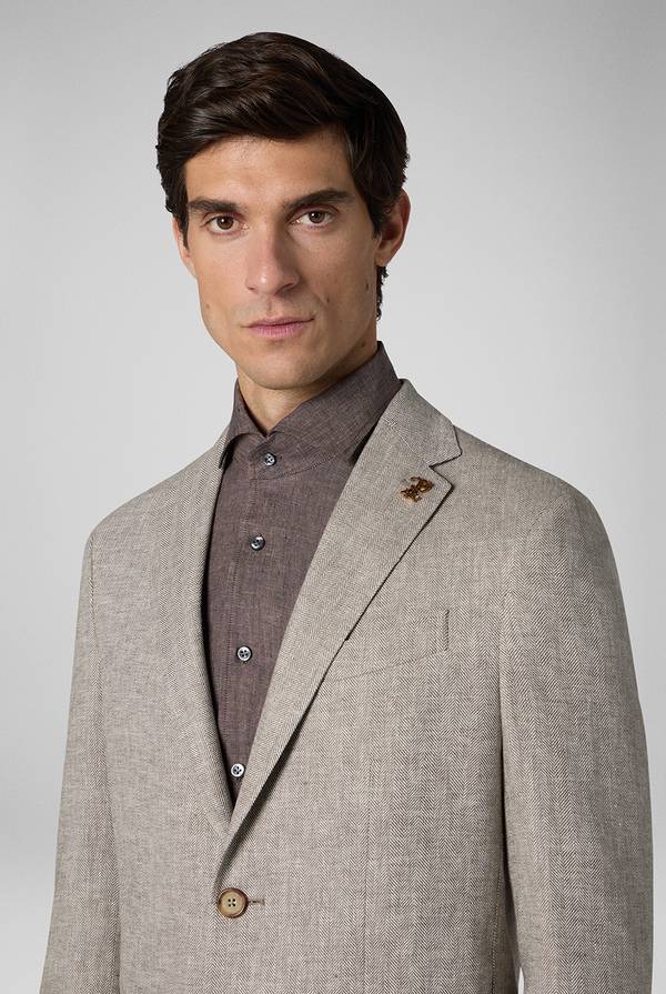 Lab. Pal Zileri Giacca Brera In Lino E Cotone