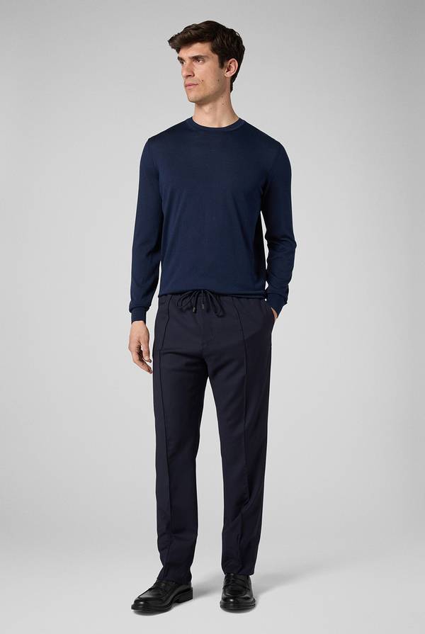 Lab. Pal Zileri Girocollo In Seta E Cotone