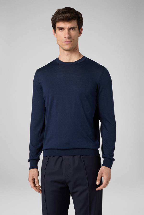 Lab. Pal Zileri Girocollo In Seta E Cotone