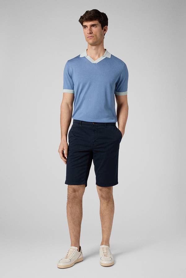 Lab. Pal Zileri Polo A Maniche Corte Con Scollo A V