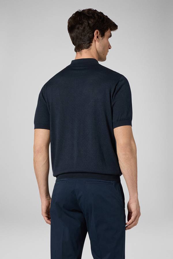 Lab. Pal Zileri Polo Jacquard Con Monogramma Pz